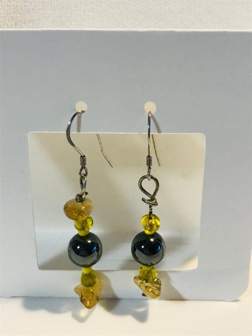 Boucles d'oreilles Collection "Citrine"