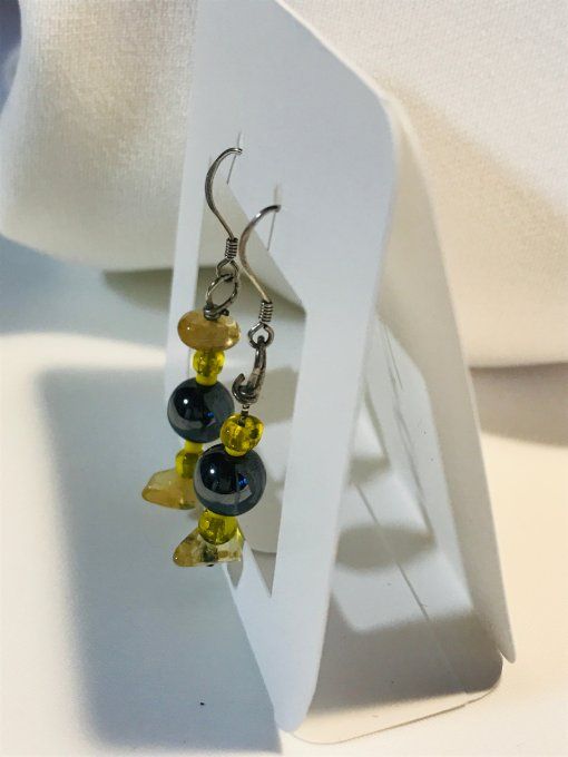 Boucles d'oreilles Collection "Citrine"