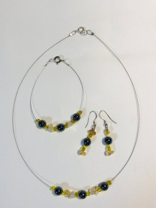 Boucles d'oreilles Collection "Citrine"