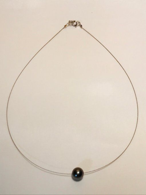 Collier câble 1 perle