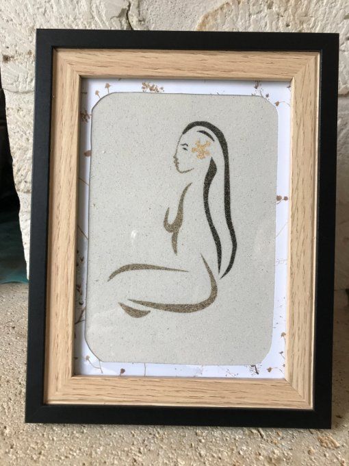 Tableau de sable "Vahiné"