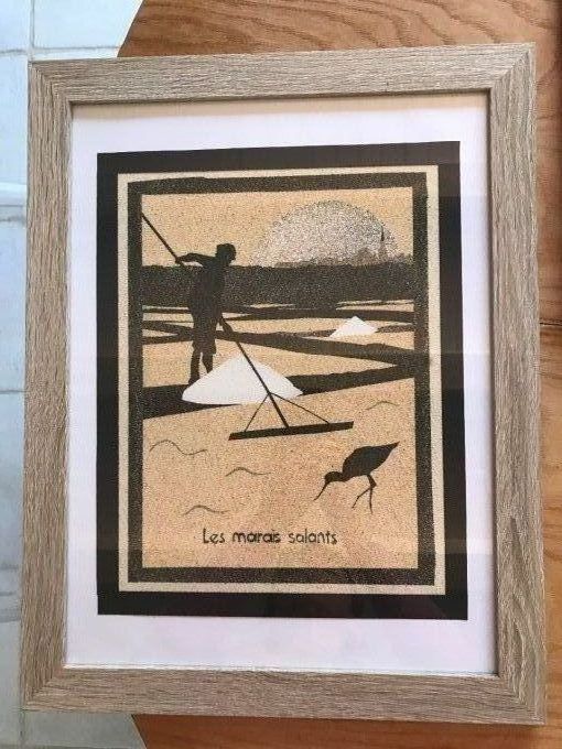 Tableau de Sable "Marais salant"