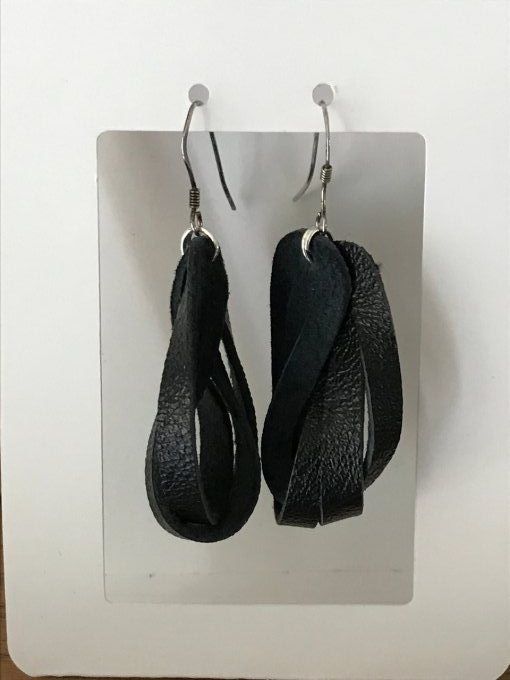 Boucles d'oreilles "cuir"